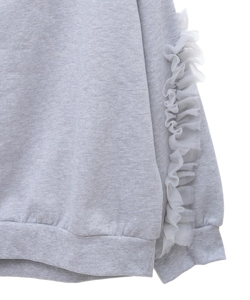 31 Sons de mode（トランテアン　ソン　ドゥ　モード）の「フリルチュールラインスウェット（スウェット・レディース・チャコールグレー/グレー・フリー）」の5枚目の写真