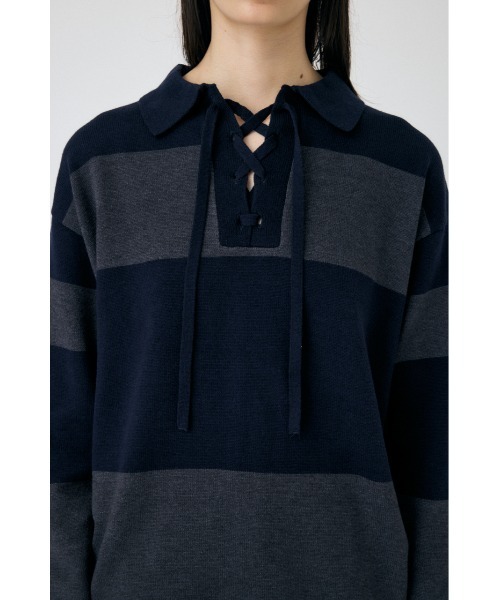 ニット セーター RUGGER KNIT トップス レディース MOUSSY ニット セーター RUGGER KNIT トップス レディース