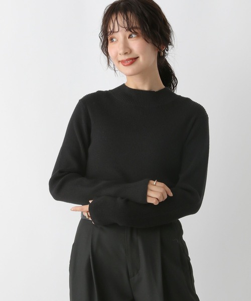 LEPSIM(レプシィム)の「12ゲージハイネックリブプルオーバー 133265(ニット/セーター・レディース・オレンジ/チャコールグレー/ホワイト×ブラック/ブラック/アイボリー・FREE)」の9枚目の写真