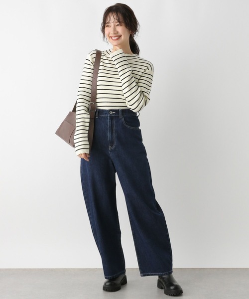 LEPSIM(レプシィム)の「12ゲージハイネックリブプルオーバー 133265(ニット/セーター・レディース・オレンジ/チャコールグレー/ホワイト×ブラック/ブラック/アイボリー・FREE)」の17枚目の写真