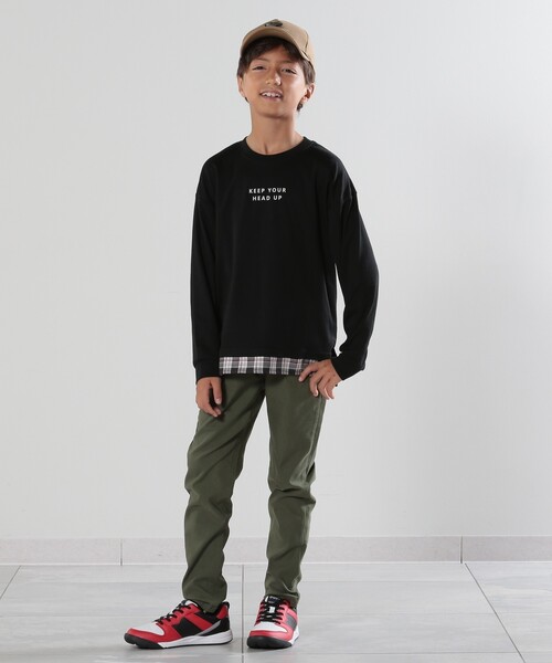 SHOO・LA・RUE（シューラルー）の「◆【洗える/110-140cm/男女兼用】ストレッチストレートパンツ（その他パンツ・キッズ・カーキ/サックスブルー/ブルー系その他7/ベージュ/ピンク・14/12/13/11）」の6枚目の写真