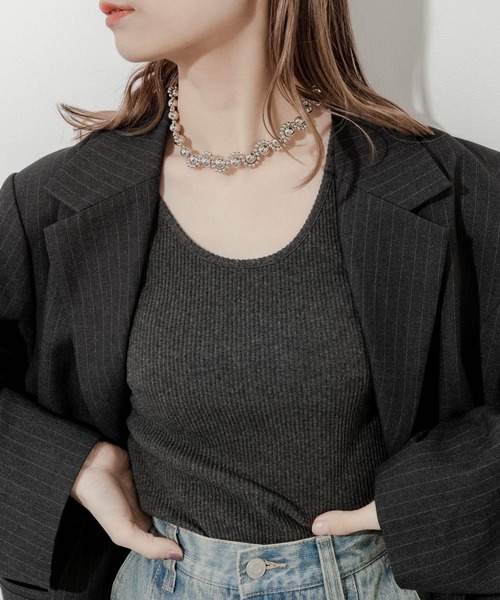 SMELLY（スメリー）の「メタルビーズマンテルネックレス（ネックレス・レディース・シルバー・-）」の3枚目の写真