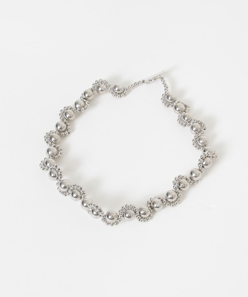 SMELLY（スメリー）の「メタルビーズマンテルネックレス（ネックレス・レディース・シルバー・-）」の7枚目の写真