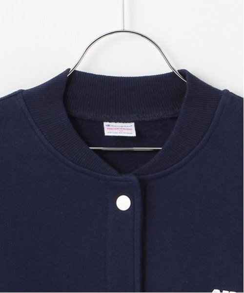 LOVETOXIC（ラブトキシック）の「【Champion】【綿100％】裏起毛スタジャン（スタジャン・キッズ・ネイビー/ブラック・L/M/S）」の5枚目の写真