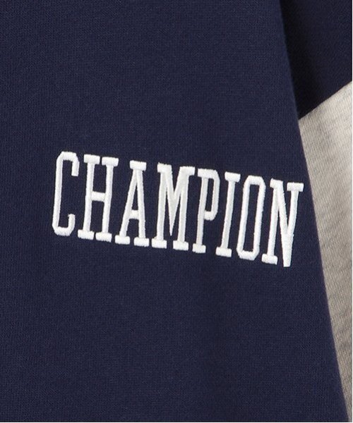 LOVETOXIC（ラブトキシック）の「【Champion】【綿100％】裏起毛スタジャン（スタジャン・キッズ・ネイビー/ブラック・L/M/S）」の6枚目の写真