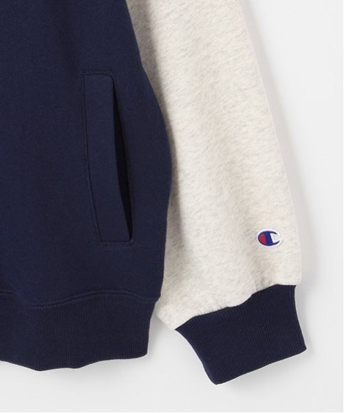 LOVETOXIC（ラブトキシック）の「【Champion】【綿100％】裏起毛スタジャン（スタジャン・キッズ・ネイビー/ブラック・L/M/S）」の7枚目の写真
