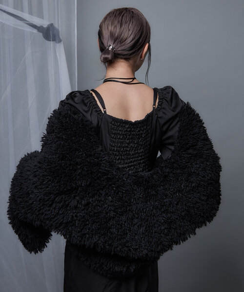 Mavie..7（メヴィセットゥ）の「【Mavie..7】エコファーコート（その他アウター・レディース・ブラック・FREE）」の21枚目の写真