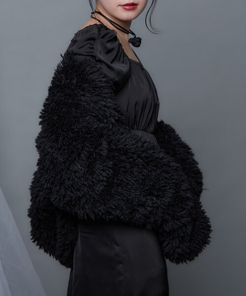 Mavie..7（メヴィセットゥ）の「【Mavie..7】エコファーコート（その他アウター・レディース・ブラック・FREE）」の22枚目の写真