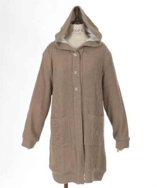 axes femme（アクシーズファム）の「裏ボアニットコーディガン（その他アウター・レディース・キナリ/ブラック/モカ・FREE）」の12枚目の写真