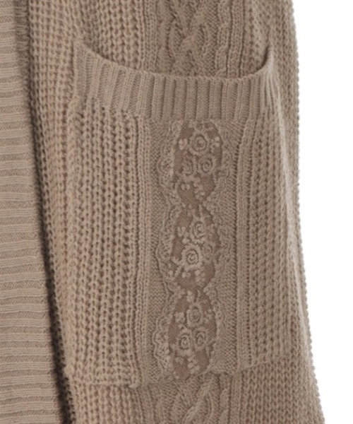 axes femme（アクシーズファム）の「裏ボアニットコーディガン（その他アウター・レディース・キナリ/ブラック/モカ・FREE）」の14枚目の写真