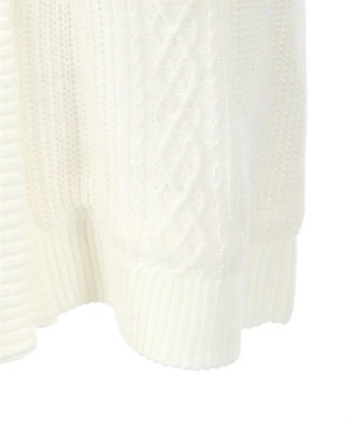 axes femme（アクシーズファム）の「裏ボアニットコーディガン（その他アウター・レディース・キナリ/ブラック/モカ・FREE）」の20枚目の写真