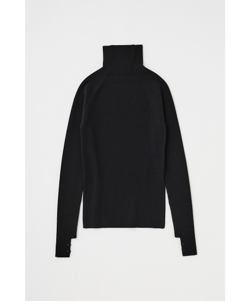 M_(エムアンダーバー)の「タートルネックニット オーガニックコットン×再生繊維混(ニット/セーター・レディース・ネイビー/アイボリー/ブラック・FREE)」の2枚目の写真