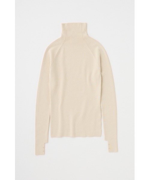 M_(エムアンダーバー)の「タートルネックニット オーガニックコットン×再生繊維混(ニット/セーター・レディース・ネイビー/アイボリー/ブラック・FREE)」の6枚目の写真