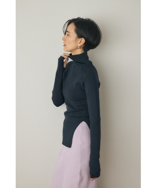 M_(エムアンダーバー)の「タートルネックニット オーガニックコットン×再生繊維混(ニット/セーター・レディース・ネイビー/アイボリー/ブラック・FREE)」の15枚目の写真