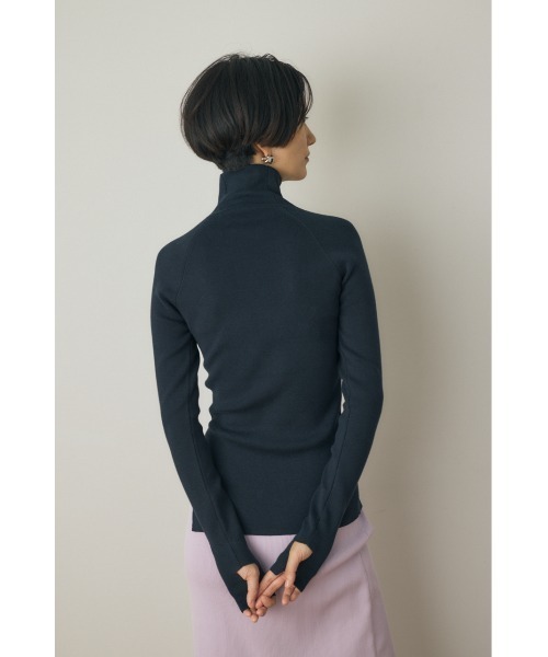 M_(エムアンダーバー)の「タートルネックニット オーガニックコットン×再生繊維混(ニット/セーター・レディース・ネイビー/アイボリー/ブラック・FREE)」の16枚目の写真