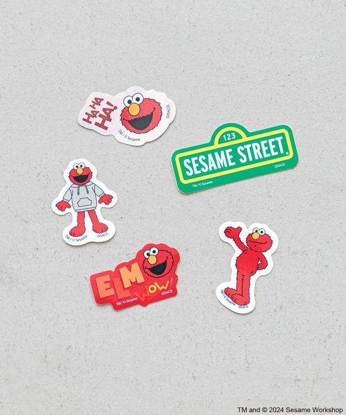Me%（ミィパーセント）の「【セサミストリート】ステッカー（ステッカー/テープ・レディース・レッド/ブルー・FREE）」の6枚目の写真