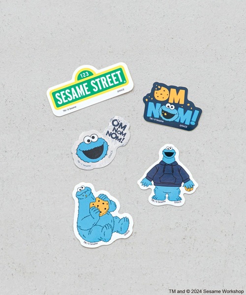 Me%（ミィパーセント）の「【セサミストリート】ステッカー（ステッカー/テープ・レディース・レッド/ブルー・FREE）」の7枚目の写真