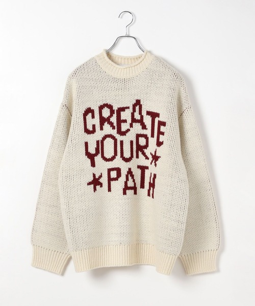 PBLIM（ページボーイリム）の「PBLIM/ハンドフウロゴニット（ニット/セーター・レディース・レッド/ネイビー/アイボリー・FREE）」の17枚目の写真