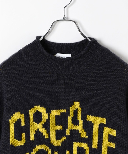 PBLIM（ページボーイリム）の「PBLIM/ハンドフウロゴニット（ニット/セーター・レディース・レッド/ネイビー/アイボリー・FREE）」の21枚目の写真