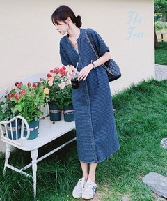 セール】LOGO ロングスリーブ シャツドレス（シャツワンピース