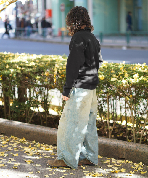 Carhartt WIP(カーハートダブリューアイピー)の「CARHARTT WIP / カーハート ダブリューアイピー HALF ZIP AMERICAN SCRIPT SWEAT(スウェット・メンズ・グリーン/グレー/ブラック・LARGE/MEDIUM)」の5枚目の写真