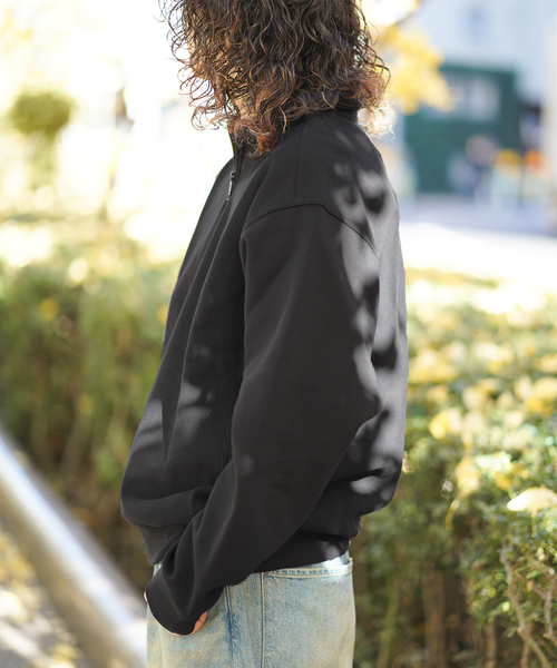 Carhartt WIP(カーハートダブリューアイピー)の「CARHARTT WIP / カーハート ダブリューアイピー HALF ZIP AMERICAN SCRIPT SWEAT(スウェット・メンズ・グリーン/グレー/ブラック・LARGE/MEDIUM)」の8枚目の写真