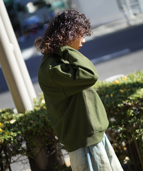 Carhartt WIP(カーハートダブリューアイピー)の「CARHARTT WIP / カーハート ダブリューアイピー HALF ZIP AMERICAN SCRIPT SWEAT(スウェット・メンズ・グリーン/グレー/ブラック・LARGE/MEDIUM)」の13枚目の写真