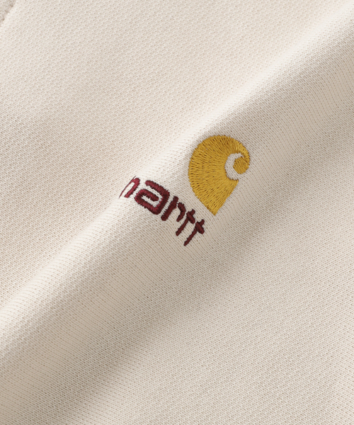 Carhartt WIP(カーハートダブリューアイピー)の「CARHARTT WIP / カーハート ダブリューアイピー HALF ZIP AMERICAN SCRIPT SWEAT(スウェット・メンズ・グリーン/グレー/ブラック・LARGE/MEDIUM)」の19枚目の写真