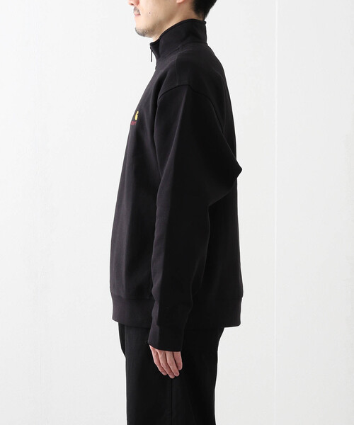 Carhartt WIP(カーハートダブリューアイピー)の「CARHARTT WIP / カーハート ダブリューアイピー HALF ZIP AMERICAN SCRIPT SWEAT(スウェット・メンズ・グリーン/グレー/ブラック・LARGE/MEDIUM)」の22枚目の写真