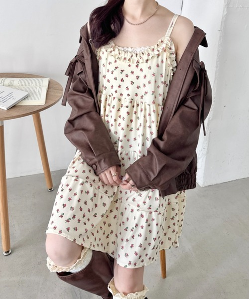 SOLLON.（ソルロン）の「柄アソートフリルティアードチュニック