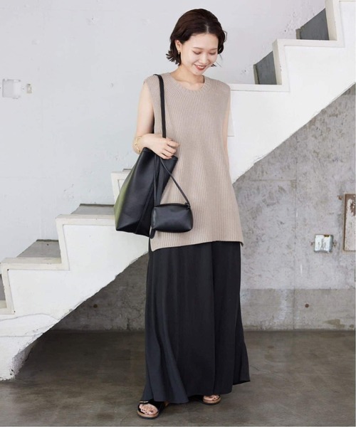 SLOBE IENA(スローブイエナ)の「《追加4》SLOBE スクエアトートバッグ(トートバッグ・レディース・ブラウン/ブラック・FREE)」の12枚目の写真