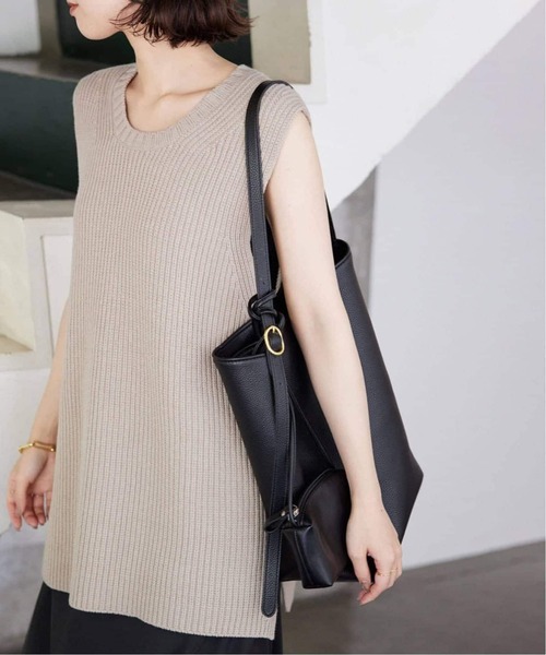 SLOBE IENA(スローブイエナ)の「《追加4》SLOBE スクエアトートバッグ(トートバッグ・レディース・ブラウン/ブラック・FREE)」の16枚目の写真