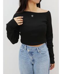 EVRIS | ワンポイントワンショルダーニットトップス(ニット/セーター)