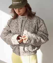 SANSeLF | 【LONSLAN】 レオパードボリュームブルゾン sanwl24a059(ブルゾン)