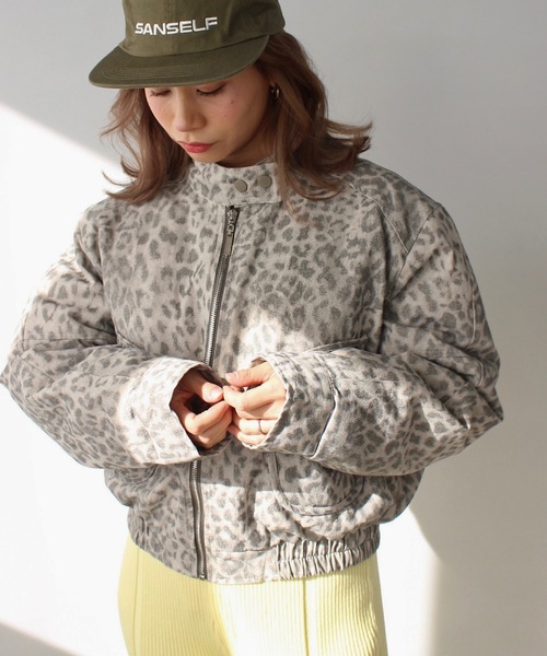 SANSeLF(サンセルフ)の「【LONSLAN】 レオパードボリュームブルゾン sanwl24a059(ブルゾン・レディース・レオパード・FREE)」の1枚目の写真