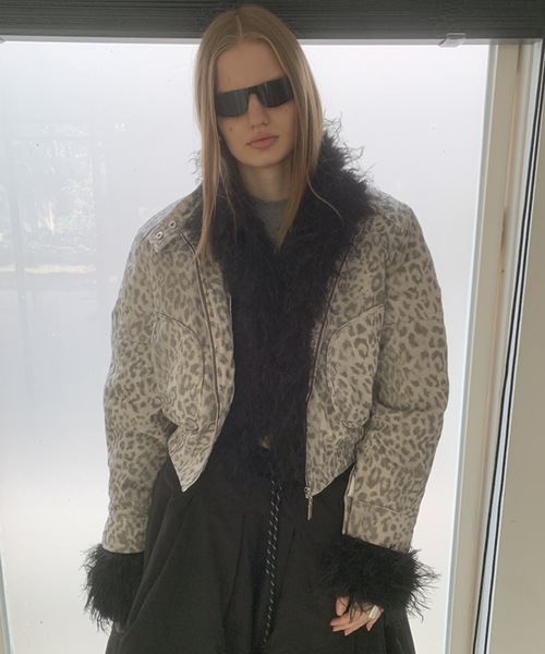 SANSeLF(サンセルフ)の「【LONSLAN】 レオパードボリュームブルゾン sanwl24a059(ブルゾン・レディース・レオパード・FREE)」の2枚目の写真