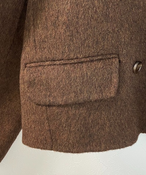 【nomnom】襟付きウールショートコート（ステンカラーコート）｜nomnom（ノムノム）