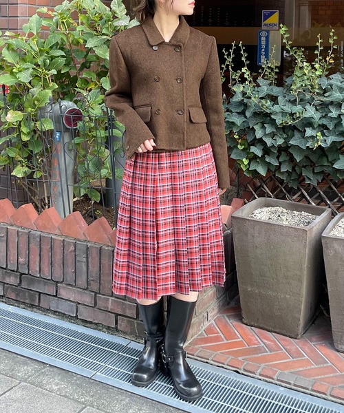 【nomnom】襟付きウールショートコート（ステンカラーコート）｜nomnom（ノムノム）