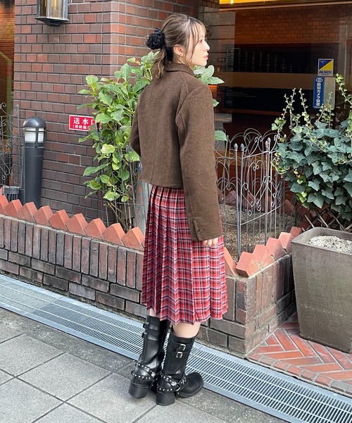 【nomnom】襟付きウールショートコート（ステンカラーコート）｜nomnom（ノムノム）