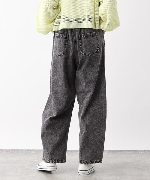 GLOBAL WORK(グローバルワーク)の「GOODデニムバレルパンツ/147411(デニムパンツ・キッズ・グレー系その他/ブラック・130cm/140cm/150cm/160cm)」の8枚目の写真