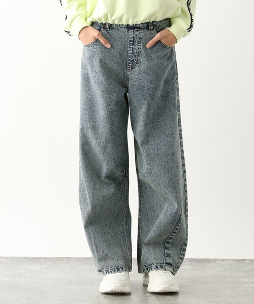 GLOBAL WORK(グローバルワーク)の「GOODデニムバレルパンツ/147411(デニムパンツ・キッズ・グレー系その他/ブラック・130cm/140cm/150cm/160cm)」の13枚目の写真
