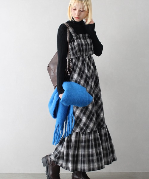 極美品♡ Sybillaドラマ着用 ウォーターカラーチェックドレスワンピース 極美品♡ Sybillaドラマ着用 ウォーターカラーチェックドレスワンピース