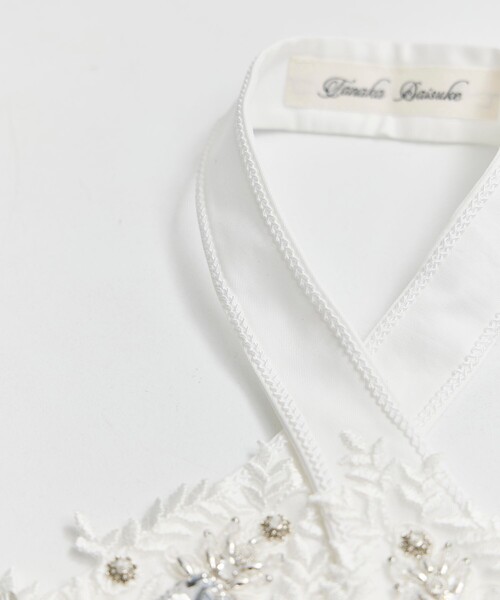 tanakadaisuke（タナカダイスケ）の「【tanakadaisuke/タナカダイスケ】《STUDIOUS別注》crystal bijou neckchief/ボウタイ/別注カラー（バンダナ/スカーフ・レディース・ブラック/ホワイト・FREE）」の13枚目の写真