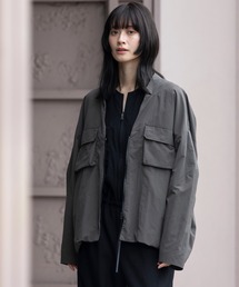 Munich | ナイロン×トリコットメッシュ バレルジップブルゾン(ブルゾン)