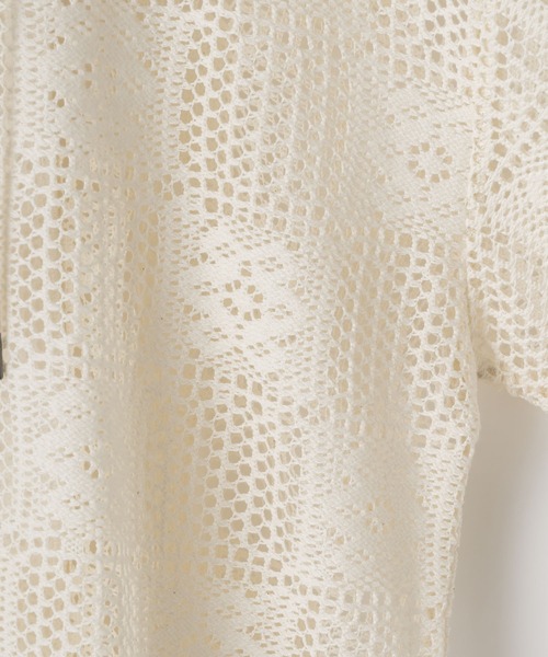 CASPER JOHN(キャスパージョン)の「Lace parka/レースパーカー(パーカー・メンズ・ブラック/ホワイト・X-SMALL/SMALL/MEDIUM/LARGE)」の13枚目の写真