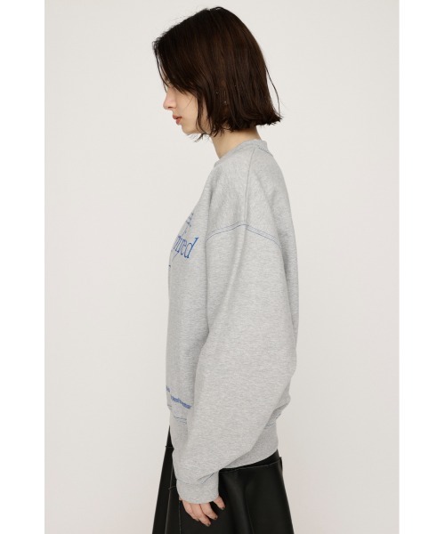 SLY(スライ)の「FRONT PRINT SW TOPS フロント プリント スウェット トップス 秋服 冬服 トレーナー(スウェット・レディース・ライム/杢グレー/ブラウン・FREE)」の10枚目の写真