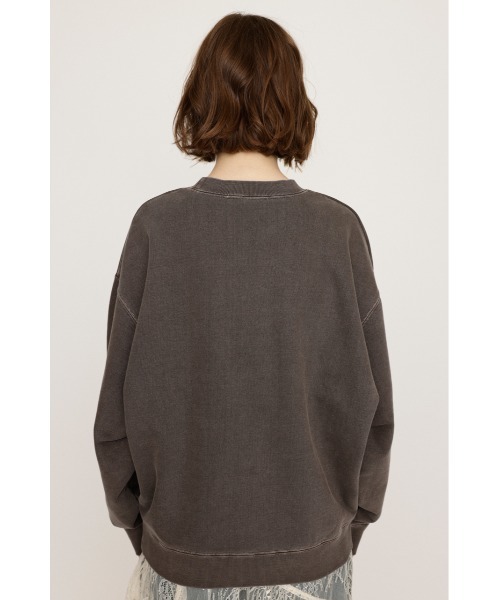 SLY(スライ)の「FRONT PRINT SW TOPS フロント プリント スウェット トップス 秋服 冬服 トレーナー(スウェット・レディース・ライム/杢グレー/ブラウン・FREE)」の15枚目の写真