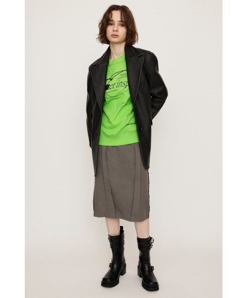 SLY(スライ)の「FRONT PRINT SW TOPS フロント プリント スウェット トップス 秋服 冬服 トレーナー(スウェット・レディース・ライム/杢グレー/ブラウン・FREE)」の20枚目の写真