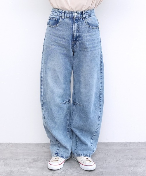 BASCOライサパンツ 8オンスデニムのバレルレッグパンツ （CLETTE