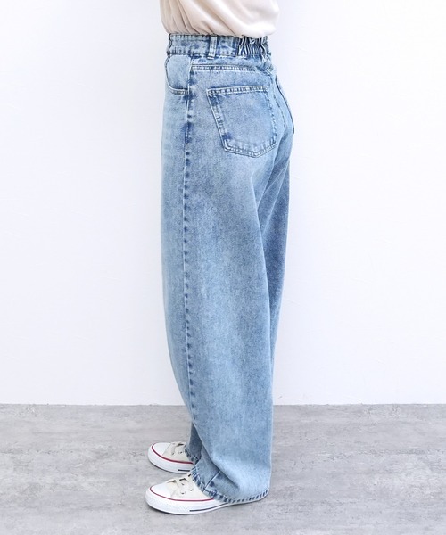 デニムバレルレッグパンツ（デニムパンツ）｜reca（レカ）の